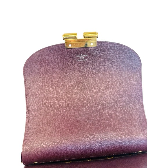Louis Vuitton Monogram Canvas Olympe Shoulder Handbag Push Lock Closure Purple - Picture 7 of 17